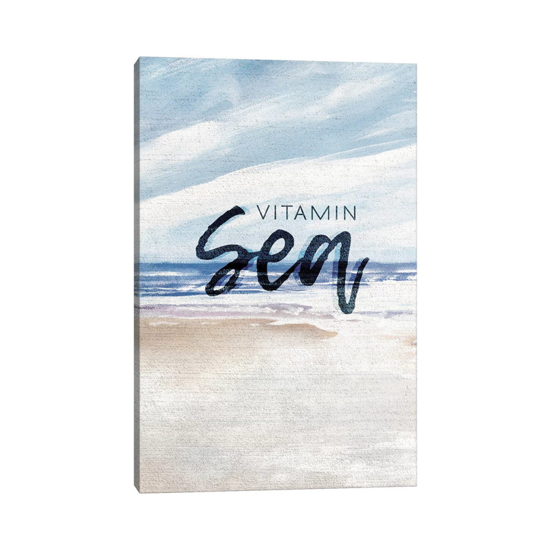 VItamin Sea by Kingsley - Wrapped Canvas Gallery-Wrapped Canvas Giclée, 30.48cm H x 20.32cm W