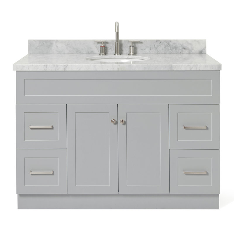 Ensemble de meuble-lavabo simple 49 po Abell, gris