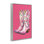 Bottes de cow-boy glamour sur giclée encadrée, design par lettré et doublé