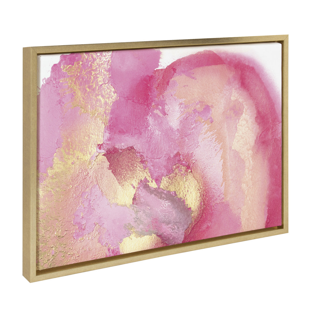 Pink Golden Hour by Mentoring Positives Framed Canvas Wall Art Print Orren Ellis 