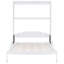 Grand lit avec coussin d'espace, blanc