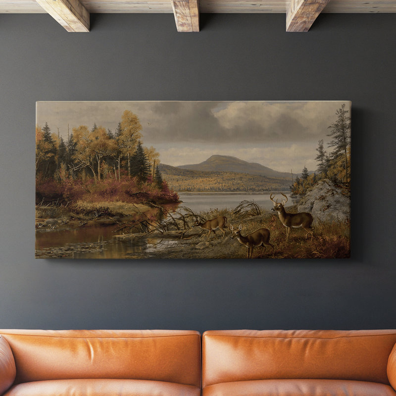 Série paysage - DCCXCII - Toile tendue avec châssis - Prêt à accrocher, H 16 po x l 32 po