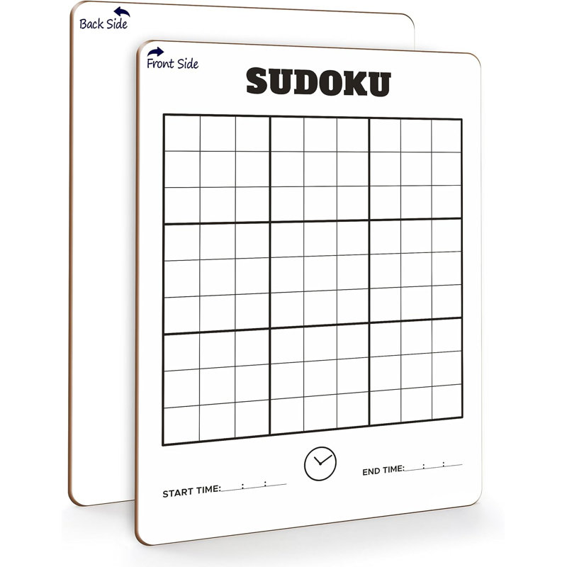 Sud-Ouest effaçable à sec pour enfants Scribbledo Sudoku pour enfants 9 po x 12 po