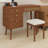 Retro Bohemian Vanity Desk with Mirror & LED Lights, Flip-Top Makeup Dressing Table with 3 Drawers & 10 Compartments Storage Vanity Set