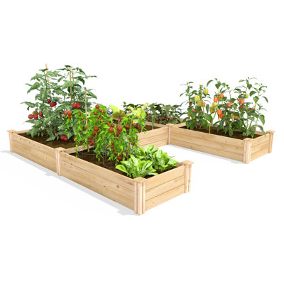 Lit de jardin surélevé en bois