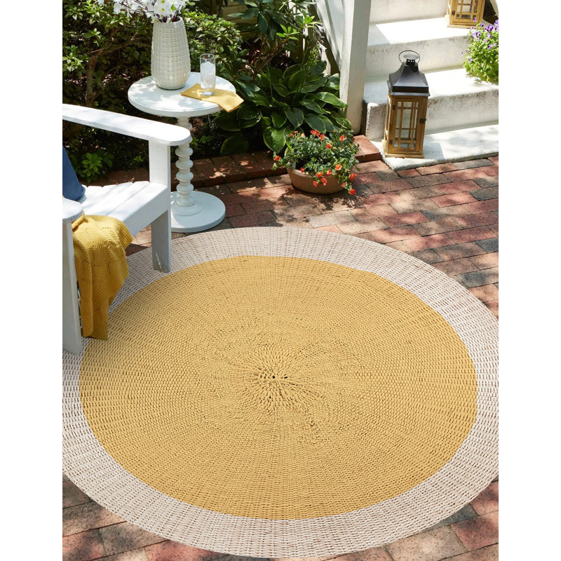 Round Kya Vinyl 2.8mm Vinyl, Phthalate Free With Exclusive Printed Designs. Area Rug, Round 150cm