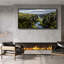 «Lush Green Canyon with Winding River», art mural sur toile - Photographie de paysage dramatique pour la nature et les intérieurs inspirés des voyages-116517322-116517319