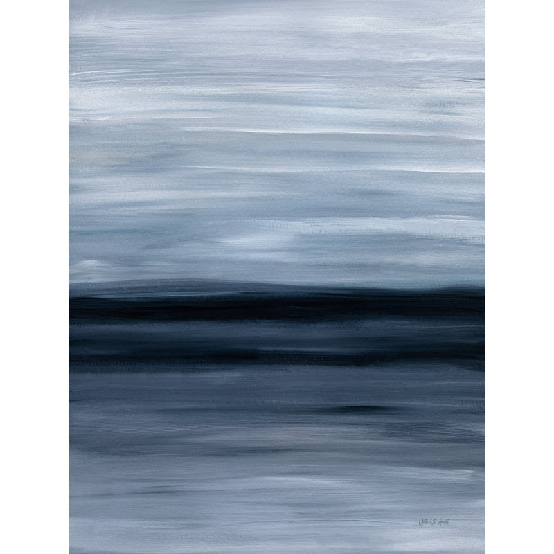 Impression de crépuscule de paysage marin calme, Non, H 16 pi x l 12 pi, Toile tendue