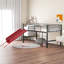 Glissoire de lit mezzanine simple en métal de conception moderne-1391803662
