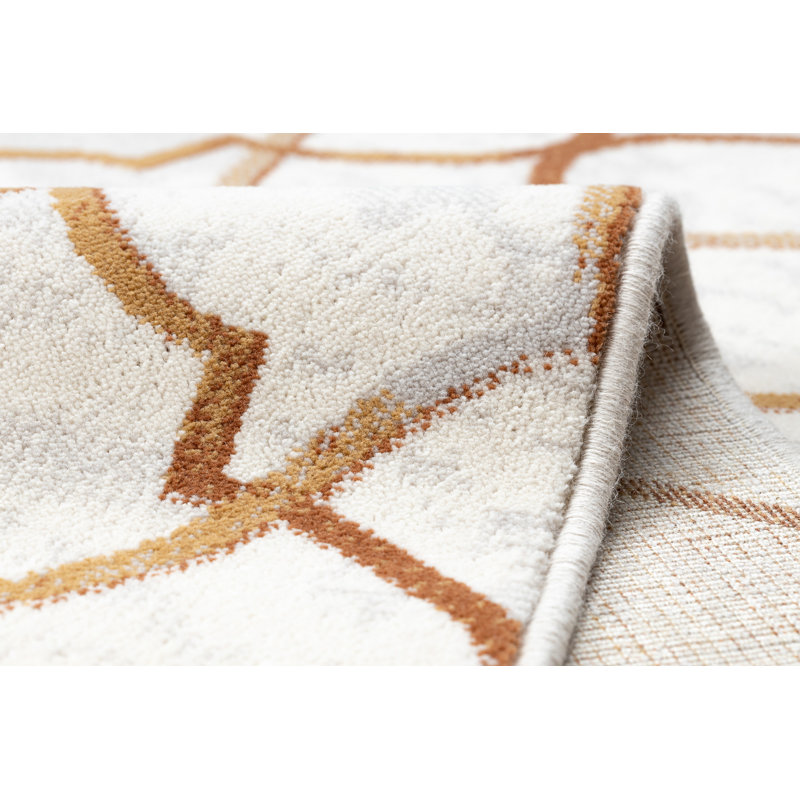Neske Geometric Wool Area Rug, Rectangle 120 x 170cm