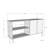 Adams Modern Anthracite Console Table, 71.0 x 29.5 x 12.6 inches | 100% Melamine Coated Particle Board, Thickness: 0.7 inches | Features Numerous Shelves, Wall-Mountable Design, Sleek Industrial Style for Home or Office-120466118-120466114