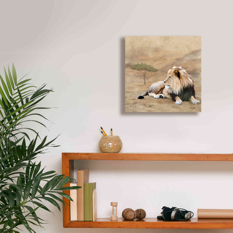 «The King 1A» par Ata Alishahi, estampe numérique sur toile, H 12 po x l 12 po x P 0,75 po