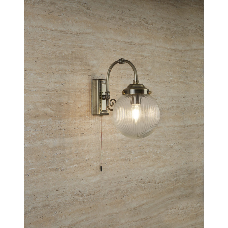 Aitken Armed Sconce, Antique Brass