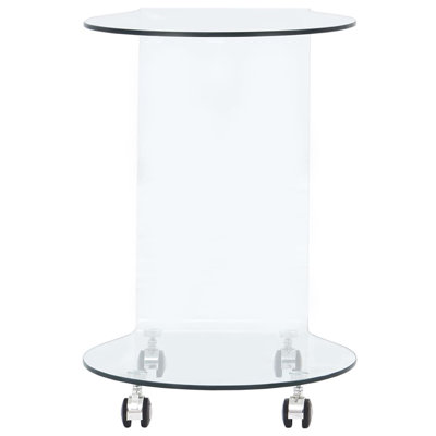 Lasone Glass Top Rectangular Side Table