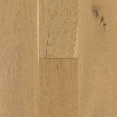 Plancher de bois franc d'ingénierie de 0,38 po x 7,2 po morceau de morceau d'argent Nature