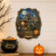 Décoration de porte en bois pour l'Halloween « Boutique de potions de sorcière » par G. Debrekht