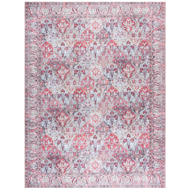 Cina Performance Machine Washable Oriental Rug, Rectangle 9' x 12'