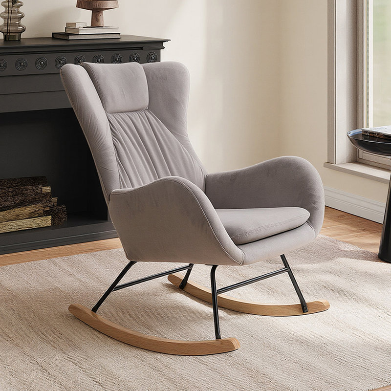 Velvet Rocking Chair