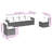 Vidaxl Garden Sofa Set Beige, Cream White