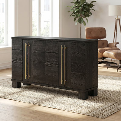 Traditional Wooden Buffet Cabinet With Spacious Storage – Dining Room Sideboard With Modern Touch