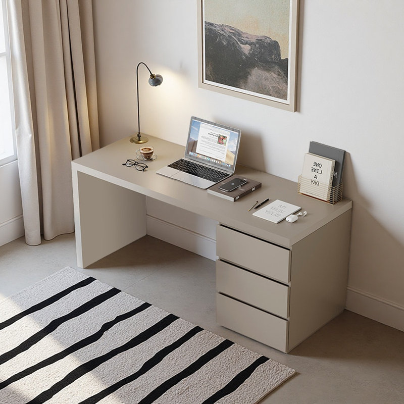Bureau moderne de style minimaliste, Gris, H 29,53 po x l 47,24 po x P 23,62 po