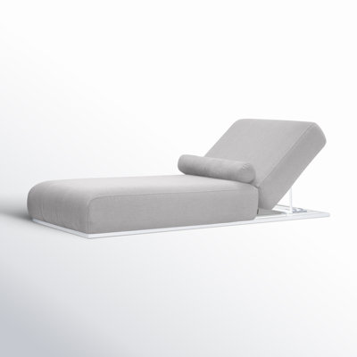 Carli Sunbrella Lounge Chair, Silver Gray