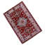 Tapis unique en laine noué à la main de haute qualité de 3 pi 2 po x 4 pi 11 po bleu / rouge / beige