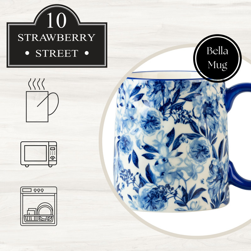 Tasse 10 pivoines blanches Bella
