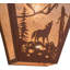 Wolf on the Loose 2 - Light Flush Mounted Sconce-127383668
