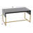 Wrap Coffee Table in Black Oak Finish with Sculptural Iron Base-66603445