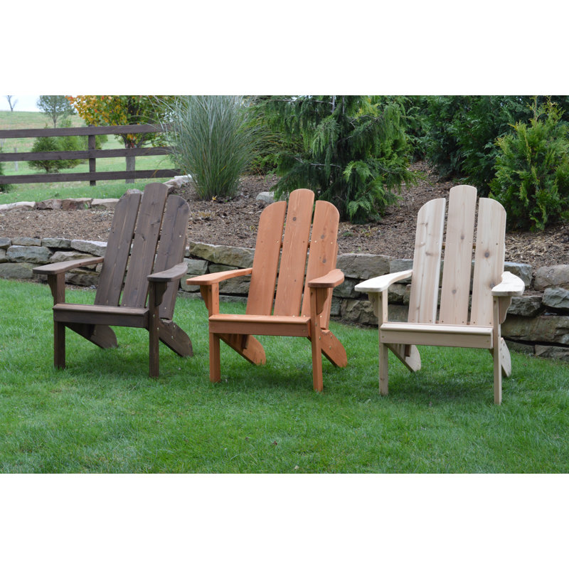 Handley Outdoor Adirondack Chair, Walnut Stain