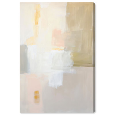 Pastel Embers IV Canvas Abstract Print by Oliver Gal, Black Frame, 10 x 15