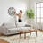 23.6" Wood Wall Clock Natural/Grey | Gift Idea