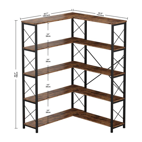 17 Stories Gianmario Corner Bookcase & Reviews | Wayfair