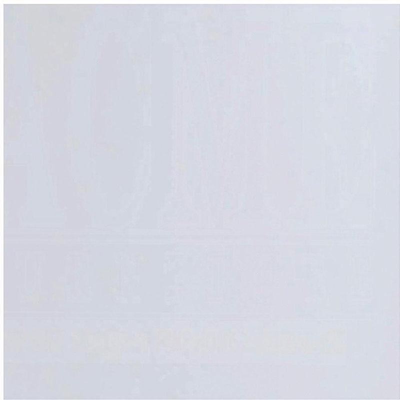 Table à bords brillants en chêne et blanc avec base traîneau