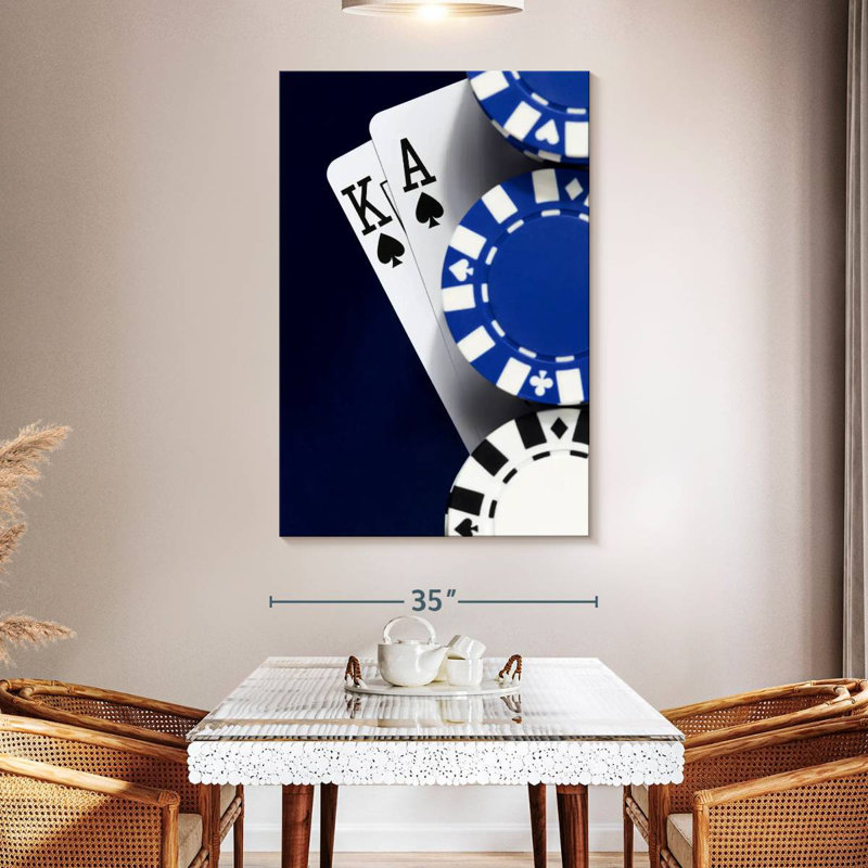 Senne Royal Flush All In, 51" H x 34" W