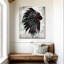 American American Feathered, couvre-chef sur toile-403454144