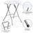 Chartier 2' Round Plastic Event Folding Table