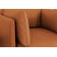 Fauteuil d'appoint en cuir Chloe, cognac