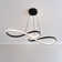 Decklen Matte Black Loop Drop Bar LED Ceiling Pendant Light