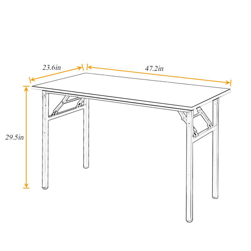 Bureau Katie, Brun rustique / noir, H 29,9 po x l 55 po x P 23,7 po