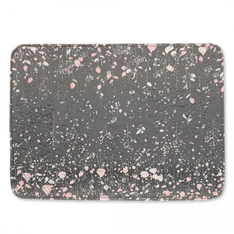 Tapis de bain floral Boho, L 24 po x L 17 po