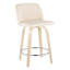 Tabouret de comptoir pivotant 24,25 po Lakyia