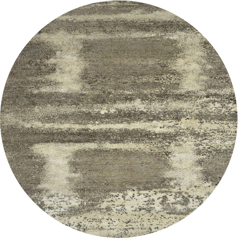 Abstract Indoor Rug, Round 5'