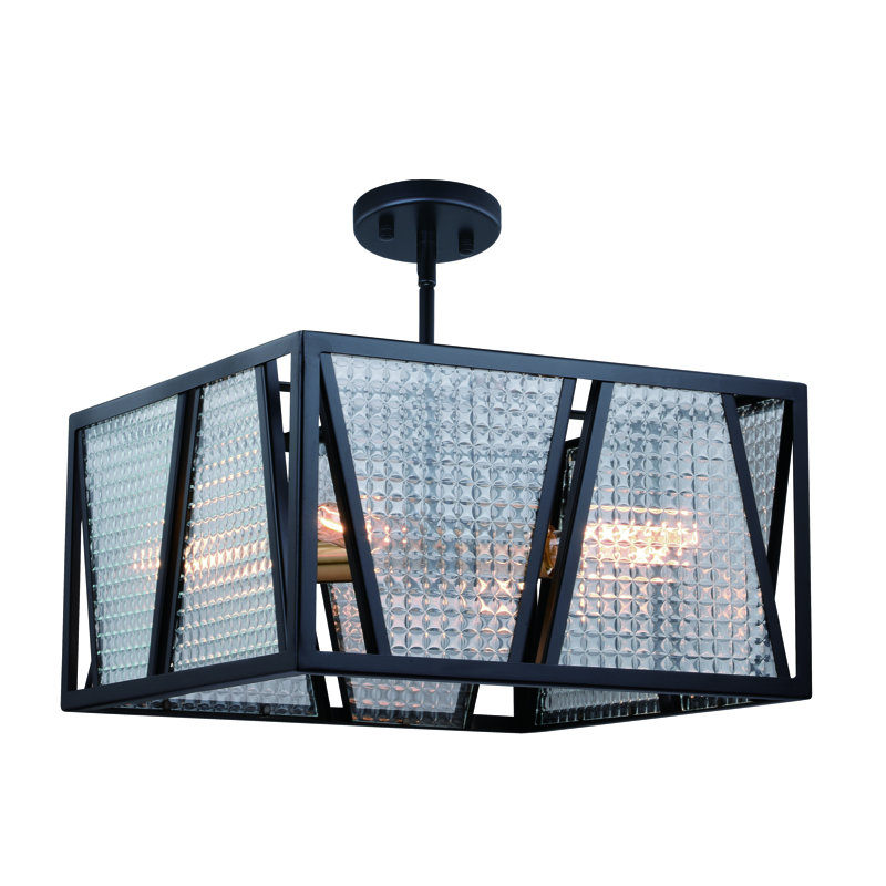 Deandra 4 - Light Black And Natural Brass Single Pendant