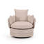 Upholstered Swivel Barrel Chair-315395037