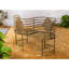 Banc de jardin en fer amateur
