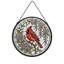 Rouge cardinal rouge (11) vitrail pour fenêtre-133222926