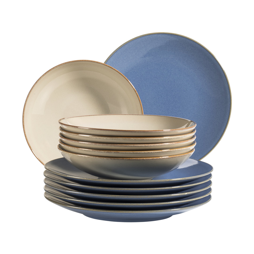 12 Piece Dinnerware Set, Service for 6