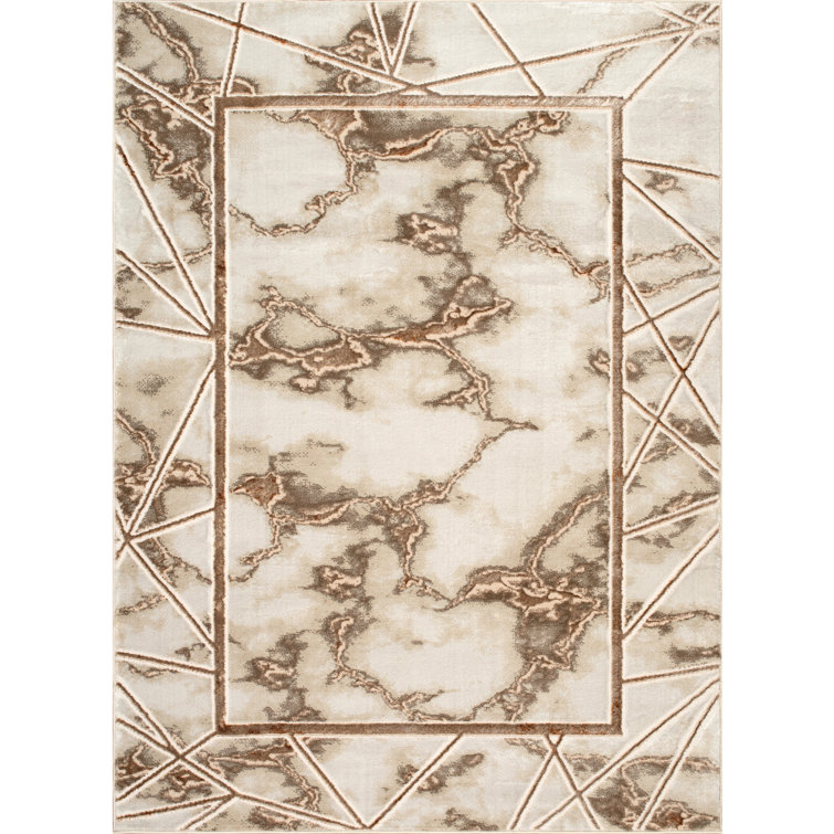Monaco Series Abrstract Black/Gray/Ivory/Beige Area Rug
